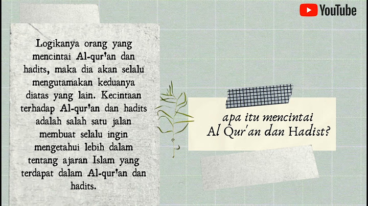 Pernyataan di bawah ini yang merupakan perilaku mencintai al qur an ditunjukkan pada nomor