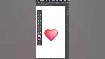 How To Create Heart Shape  #adobeillustratortipsandtricks #howtocreatelogo #viralshorts