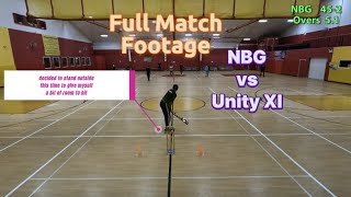 T10 Indoor Cricket - 3rd Match - NBG vs Unity XI - Full Match Footage - Feb 2, 2024