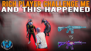 Rich Player CHALLENGE me And This HAPPENED / M4 GLACIER VS M4 FOOL / PUBG MOBILE