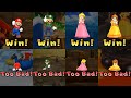 Mario Party 9 All Characters Wins And Lose