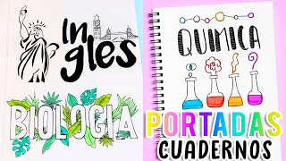 12 PORTADAS BONITAS PARA TUS CUADERNOS ❤️ CARATULAS PARA MATERIAS -  Tutoriales Belen - thptnganamst.edu.vn