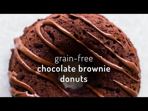 Grain-Free Chocolate Brownie Donuts {vegan}