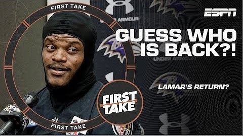 STRONG CHANCE Lamar Jackson plays in the Ravens’ Wild Card game?! 🍿 | First Take