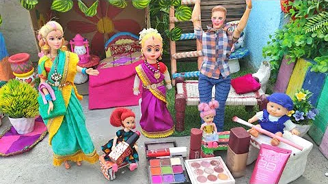 Barbie Doll All Day Routine In Indian Village/Radha Ki Kahani Part -351/Barbie Ki Hindi Kahaniyan||