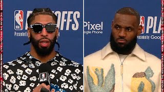 LeBron James \& Anthony Davis on Game 3 Win vs Grizzlies, Postgame Interview