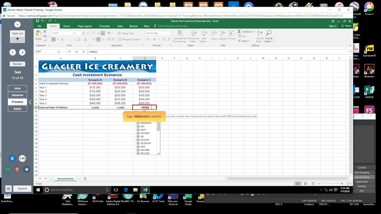 009-create-a-formula-using-the-irr-function-youtube