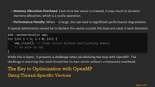 How to Optimize Vector Usage in OpenMP: Avoiding Inefficiencies with Dynamic Memory Allocation