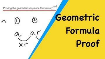 Proving The Formula For The Nth Term Of A Geometric Number Sequence