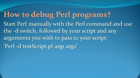 Perl Interview Questions and Answers for freshers and experienced– Part 3