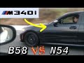 2020 BMW M340i RACES N54 135i! (+ BMW M4)