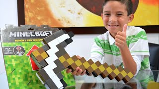 Juguetes de Minecraft, espada y pico, juego de Minecraft