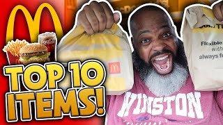 My TOP 10 Things to ORDER at McDonald's