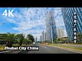 Driving downtown in ​Zhuhai China - A livable coastal city adjacent to Macao |4K