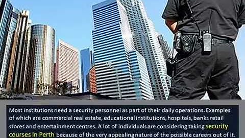 Benefits of Having a Certificate II in Security Operations