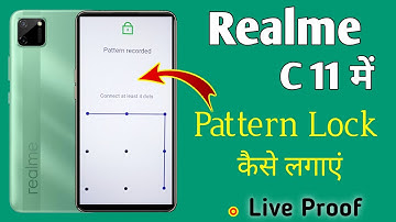 How to set Pattern lock in Realme C11?