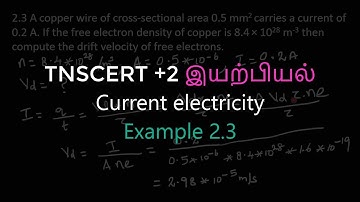 6.Physics | Current electricity | Example 2.3