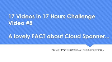 A lovely FACT about Cloud Spanner | 17 Videos in 17 Hrs Challenge | Video #8