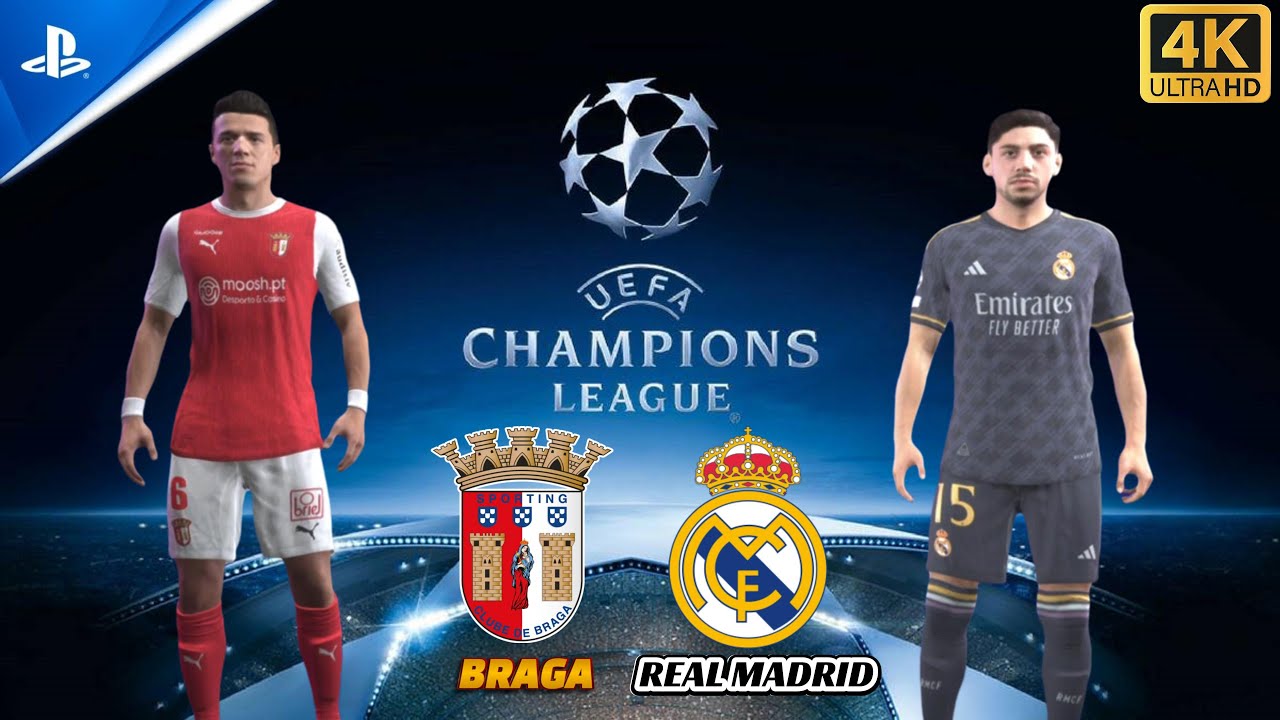 Real Madrid vs SC Braga  Champions League 23-24 Live Scores