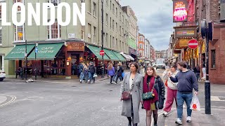 UK 🇬🇧 Central London Busy Sunset Streets Walking Tour - 4K HDR (▶4 hours)