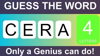 Only A Genius Can Guess These 4 Letters Words||Jumbled Words with Answers||Part 01||Brain Fun