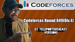Famous Codeforces Round 849 G1. Teleporters (Easy Version)||(Div-4)||Hindi Net Worth