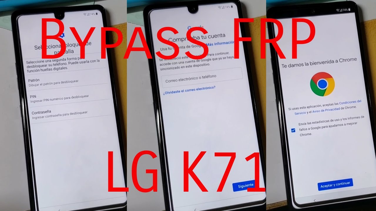 Como Hacer Bypass FRP LG K71