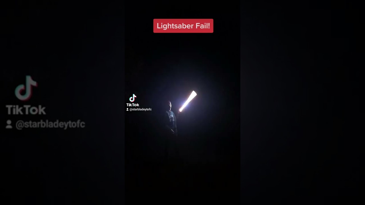 Biggest Lightsaber Fail! 