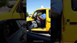 When the Taxi Driver is Bigger than the Taxi 🚖😂 When the Taxi Driver is Bigger than the Taxi 🚖😂