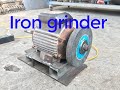 DIY iron grinder from water pump motor