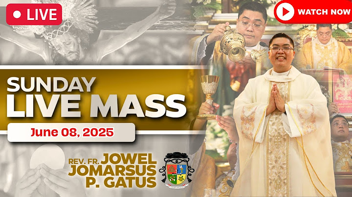 SUNDAY FILIPINO LIVE MASS TODAY II JUNE 8, 2025 II FR. JOWEL JOMARSUS GATUS