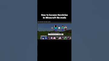 How to become Herobrine in Minecraft No mods #minecraft #shorts