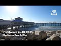 【4K】Walking along Redondo Beach Pier during the day | 🏖️ | California 4K | ASMR 🎧  Binaural Sound