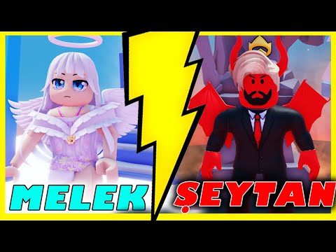 MELEK VS ŞEYTAN İYİLER KÖTÜLER KARŞI DÜNYAYI KURTARIYOR 👼🏻 😈 ROBLOX | KÜBRA NİSA HAN KANAL