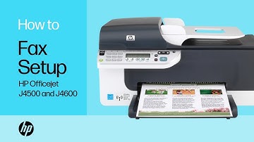 Set up the Fax | HP Officejet J4500 & J4600 All-in-One | HP Support