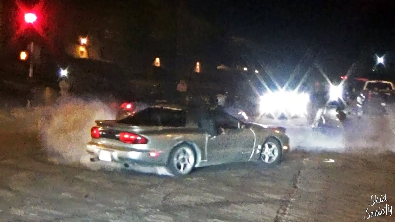 Cars and Trucks doing Donuts Gone Wild California Car Meets