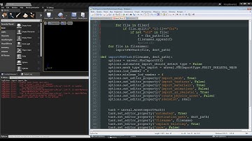 UE4 Python. Import SkeletalMeshes from FBX