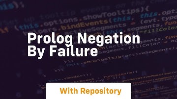 Prolog negation by failure