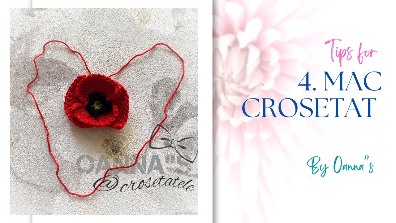 4. Mac crosetat pas cu pas PENTRU ÎNCEPĂTORI. 