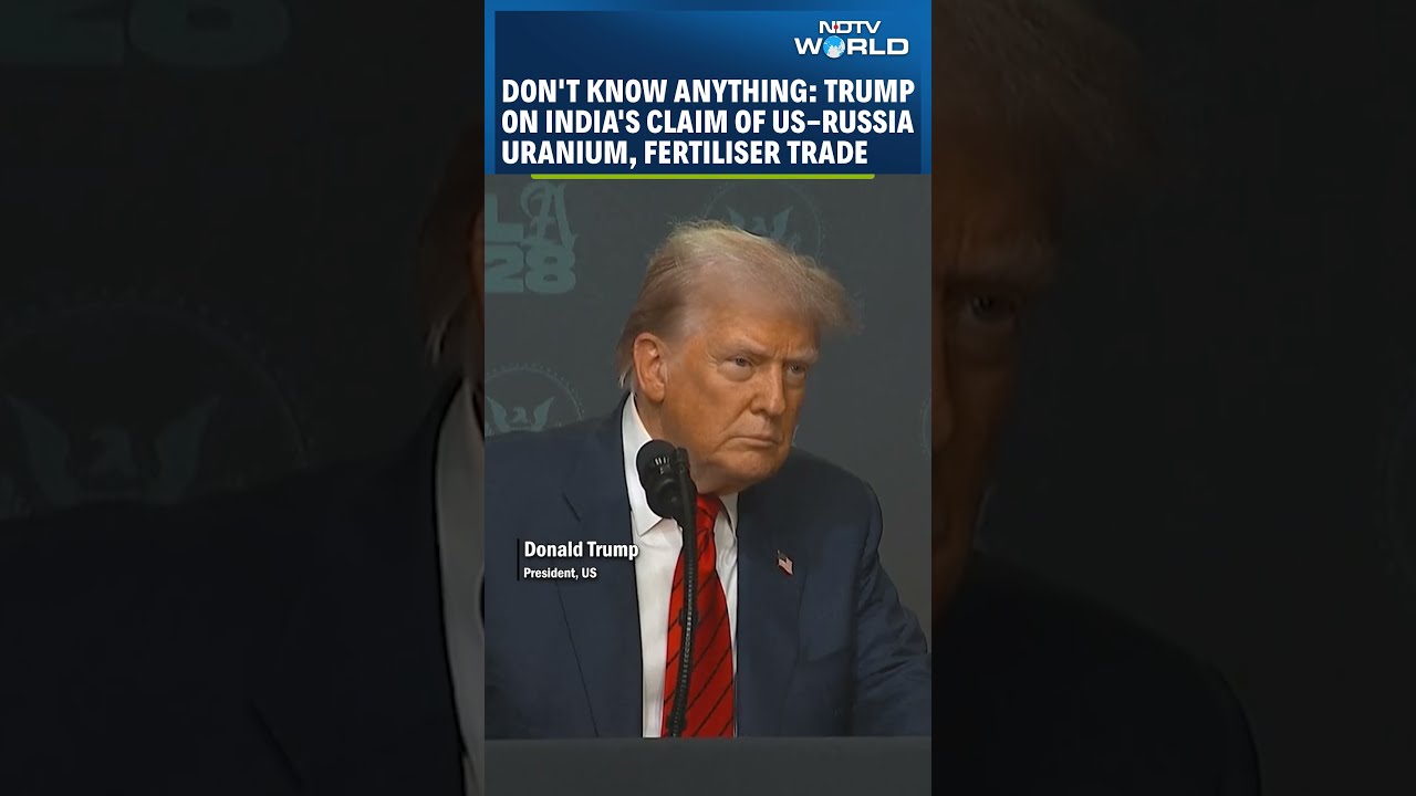 Trump Was Asked If US Imports Uranium Fertilisers From Russia His Reply