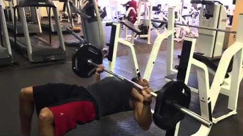 Having fun with 135 waiting for the squat rack