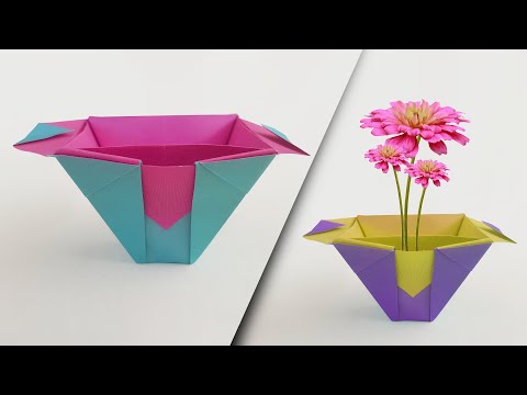 Vidéo: Comment Faire Un Vase En Origami