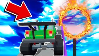 Saltamos Un ARO DE FUEGO Con Un CARRO MONSTRUO En Wobbly Life Mods 🚗⭕