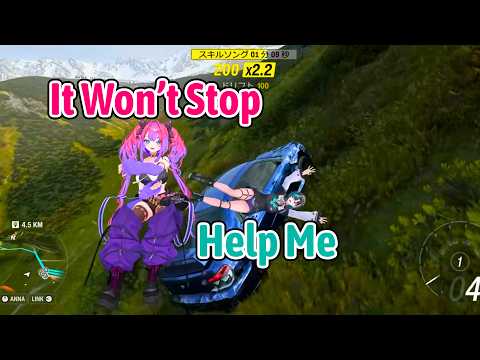 Chihaya Can't Handle Vivi's Driving Skills With Real Steering Wheel