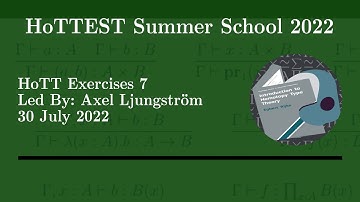 HoTT Problem Session 7: The fundamental theorem of identity types (Axel)