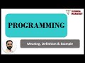 What is Programming | Meaning of Program | Definition of Program | Technical Vocabulary