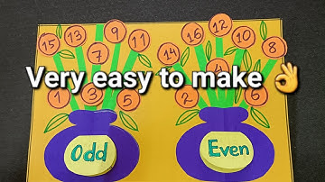 Odd number Even number | विषम सम संख्या | maths tlm | TLM for primary school