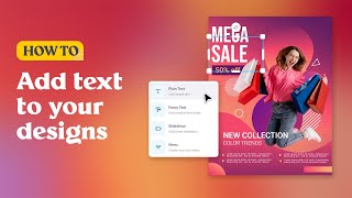 How to Add Text to your Designs in PosterMyWall