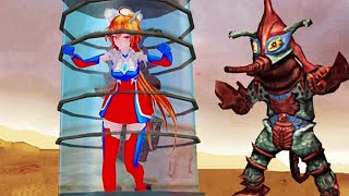 Ultraman Female vs Alien Hipporit Các Siêu nhân nữ tấn công trực tiếp vs Quái vật và bị tra tấn