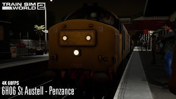 6H06 St Austell - Penzance - West Cornwall Local - Class 37 - Train Sim World 2